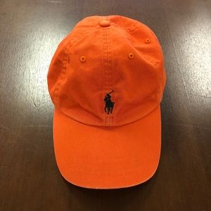 Polo Ralph Lauren Orange Strapback Dad Hat NWOT
